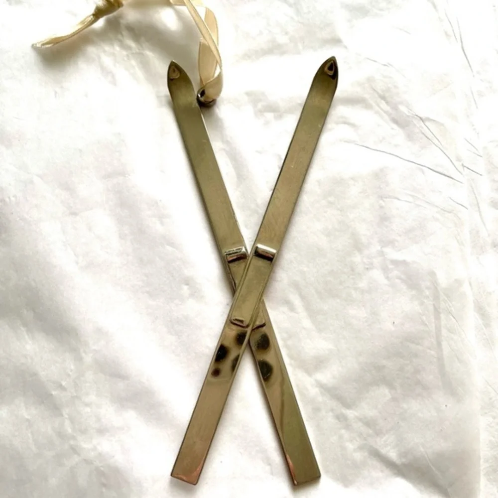 Restoration Hardware Skis Wall Decoration Ornaments Silver
